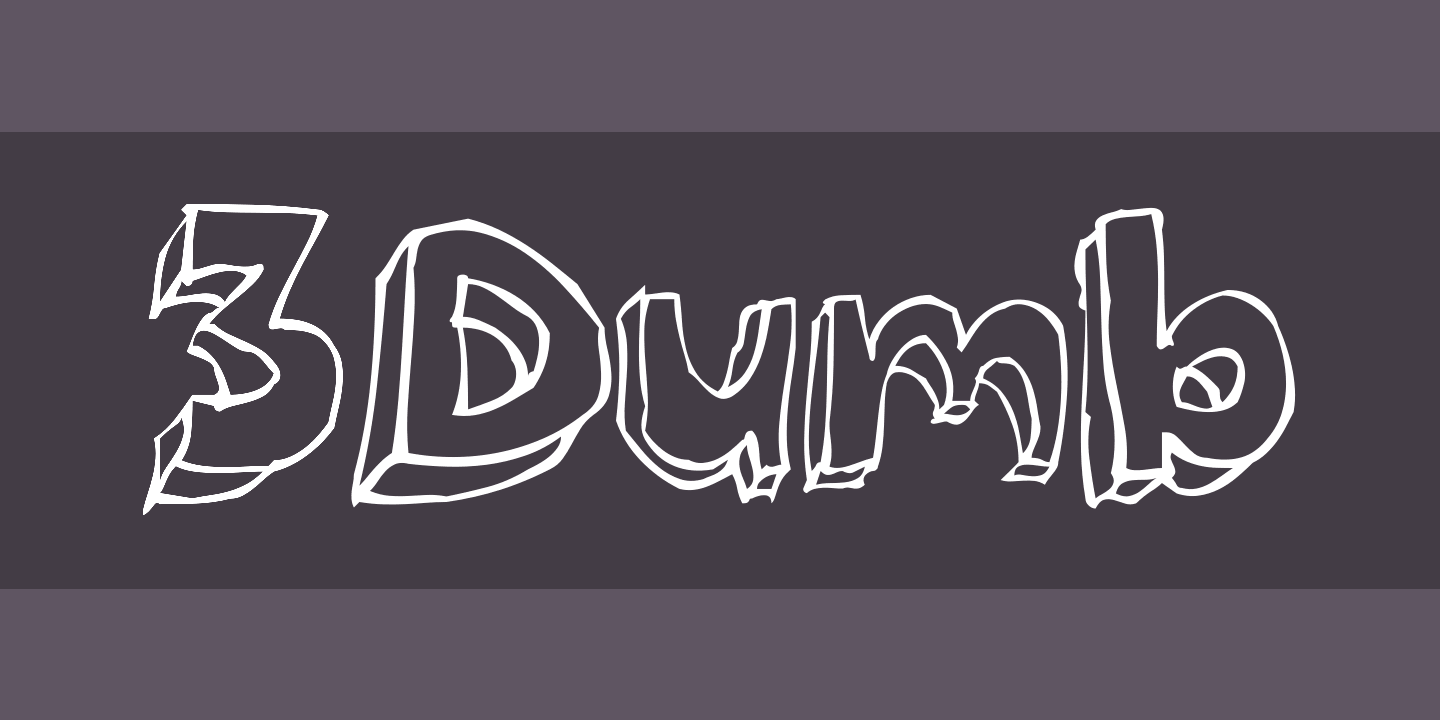 3Dumb Font